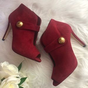 MICHAEL KORS AGNES OPEN TOE SUEDE